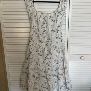 Reformation Floral Linen Dress